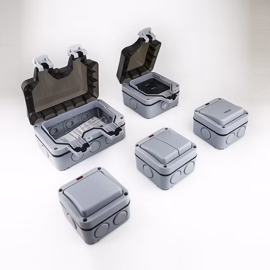 Uso in ufficio domestico Interruttore elettrico a pulsante grande resistente alla fiamma 1Gang Produttore di design alla moda con neon