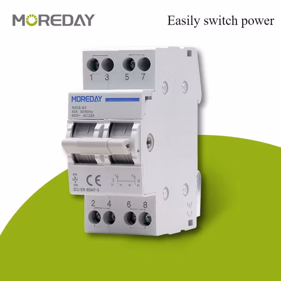 DIN Rail Mount Modular Module Isolating Switch Modular Changeover Switch on off on