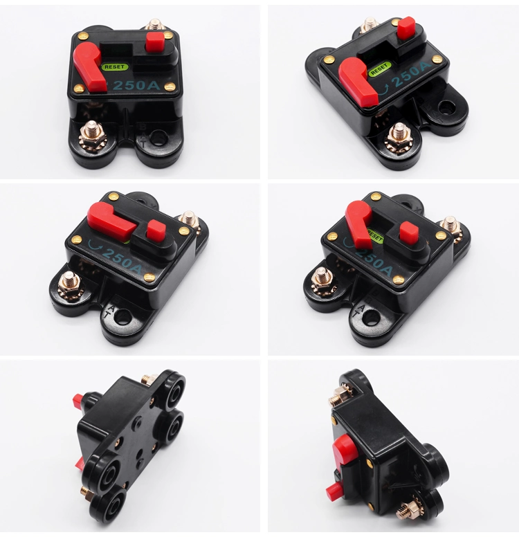 Car Circuit Breaker Automotive AC/DC Circuit Breaker Waterproof Auto Reset/Manual Reset Electrical Overload Protector Miniature Thermal Protector Switch